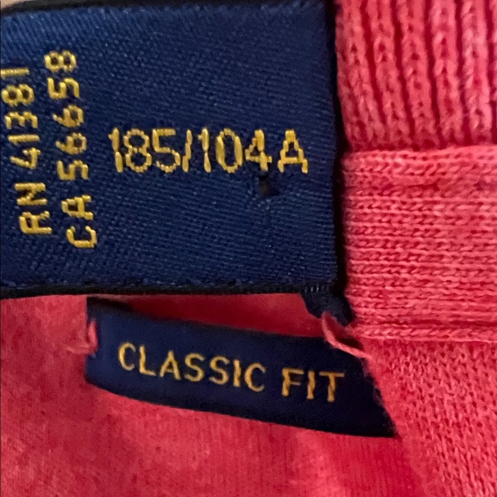 Polo Ralph Lauren Men’s XL Coral Salmon Polo Shirt Pony Logo 100% Cotton